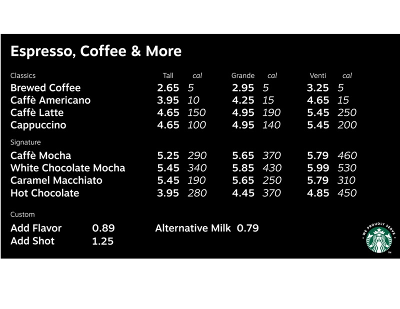 BSWH CS Freshens menu